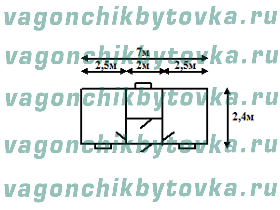 Дачный вагончик 7м Дачный вагончик 7м