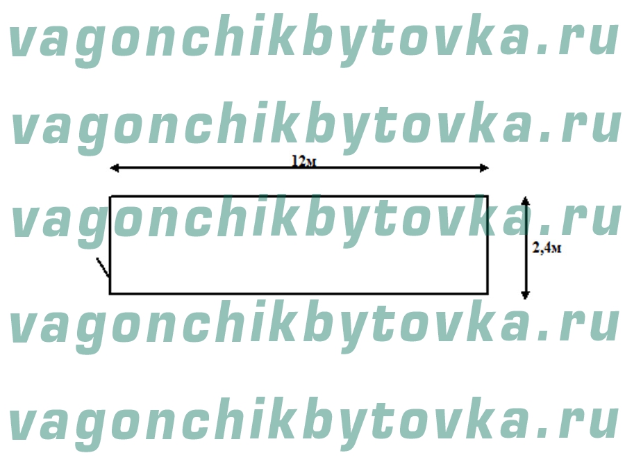 Склад из металлического вагончика 12м Склад из металлического вагончика 12м